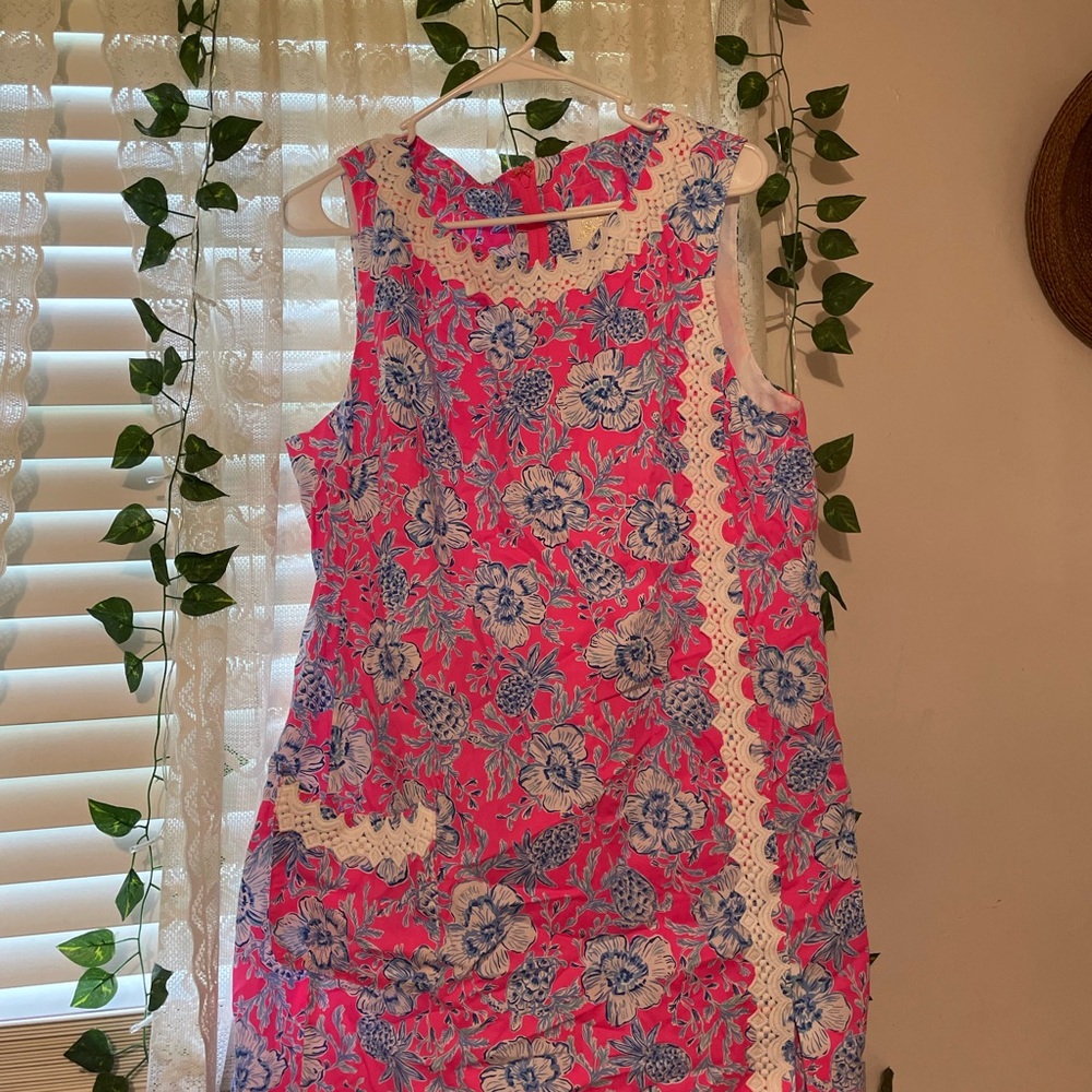 Lilly Pulitzer Pink and Blue Floral Dress